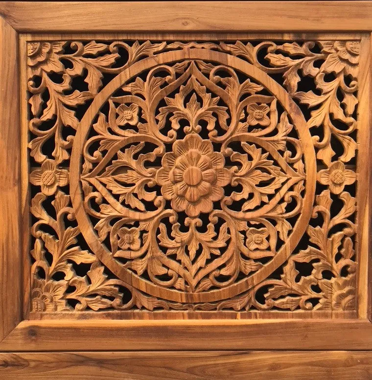 Carved Buffet in Natural Wood