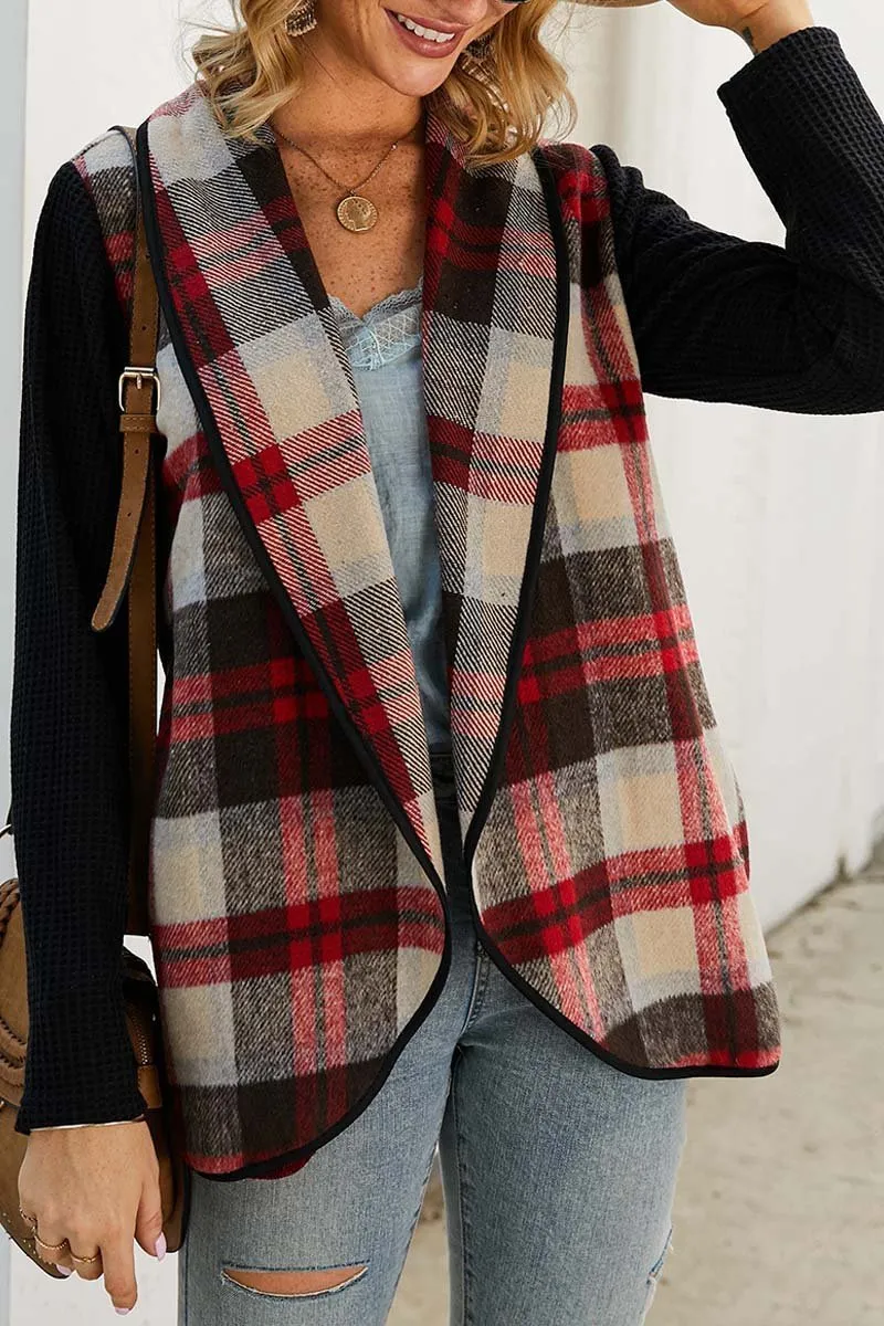Chicindress OL Winter Street Style Plaid Coat