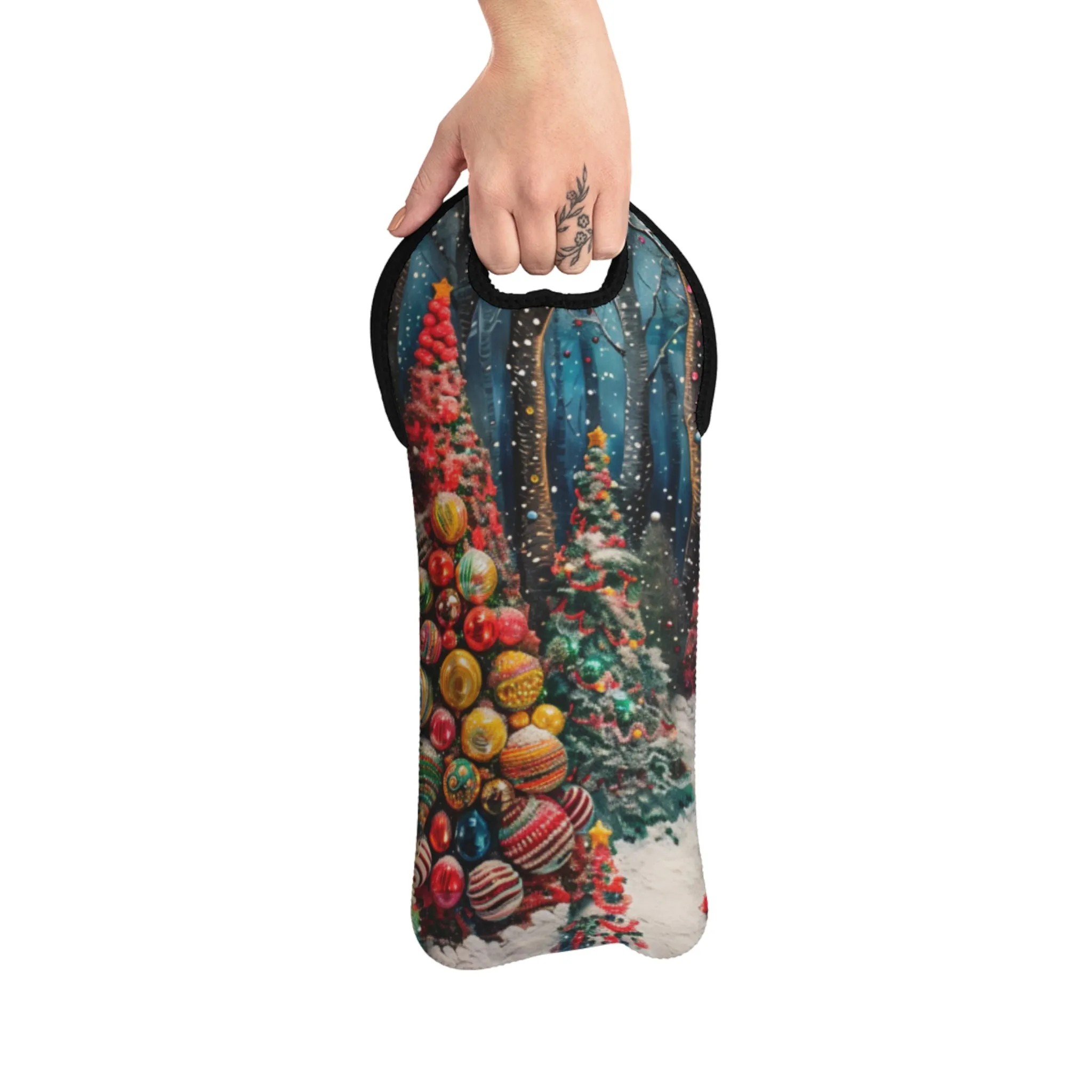 Christmas Tree 1 Wine Tote Bag