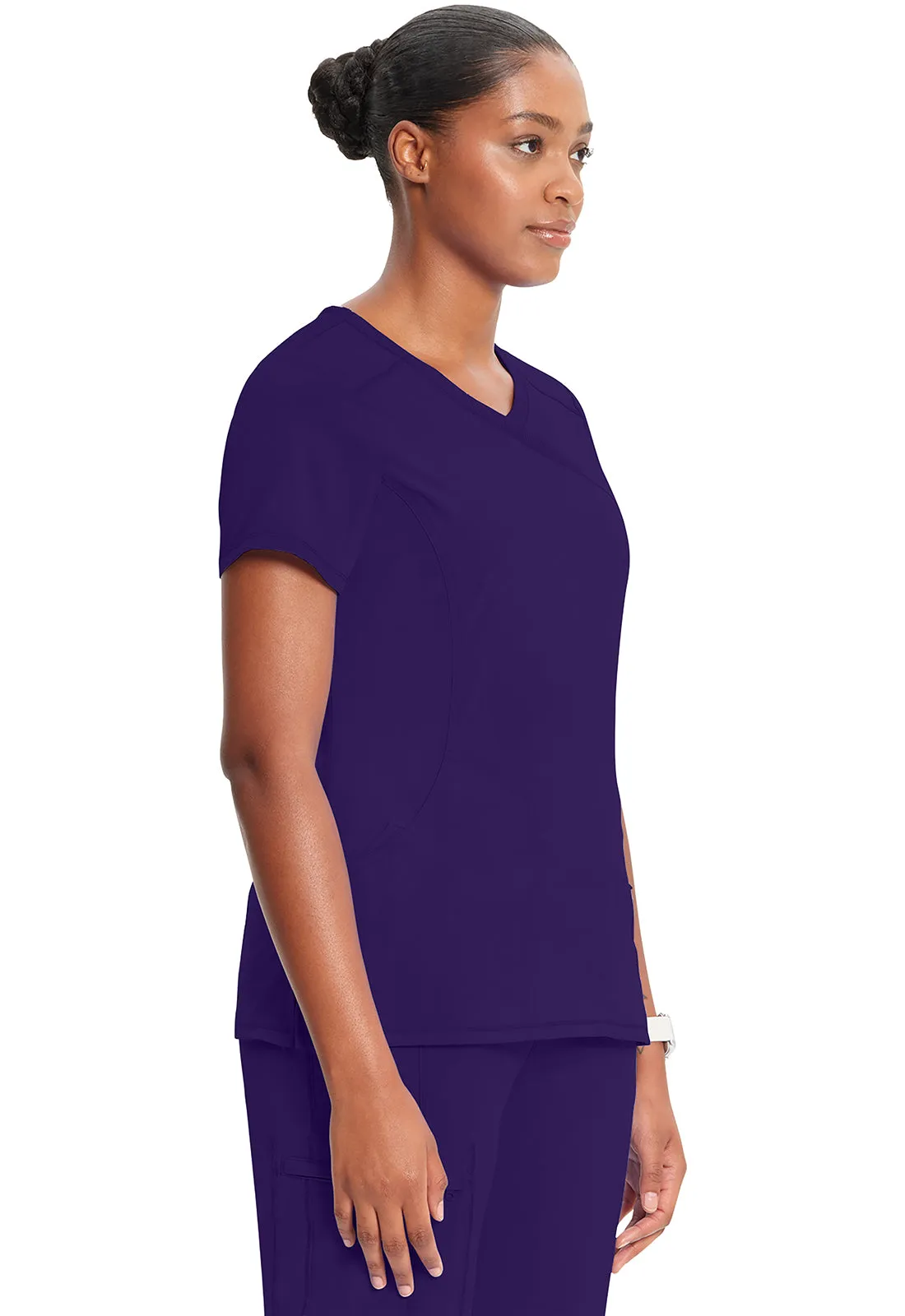 Classics 2625A Mock Wrap Top Grape