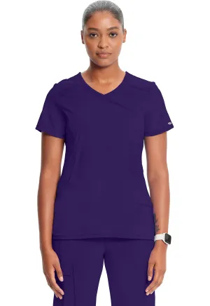Classics 2625A Mock Wrap Top Grape