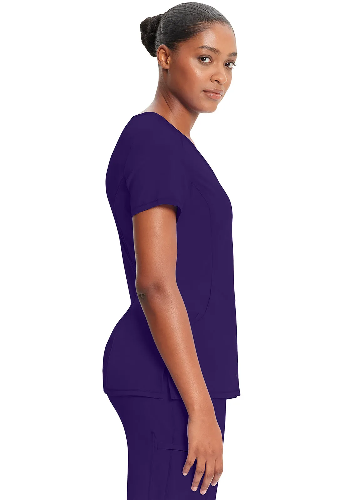 Classics 2625A Mock Wrap Top Grape