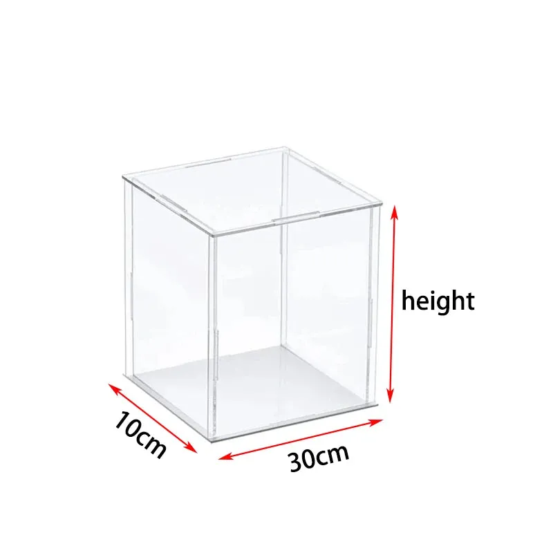 Clear Acrylic Display Case Organizer Protection Showcase Box for Figures Toys & Collectibles