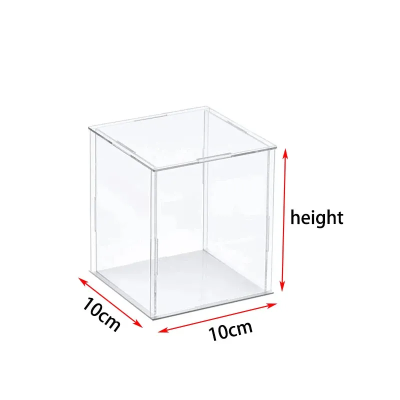 Clear Acrylic Display Case Organizer Protection Showcase Box for Figures Toys & Collectibles
