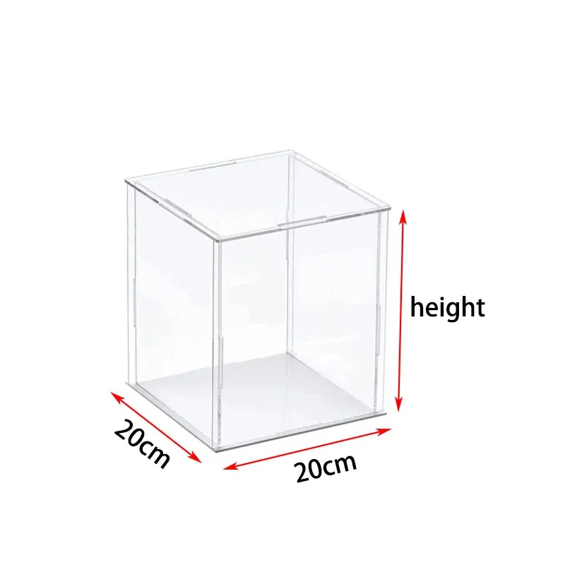 Clear Acrylic Display Case Organizer Protection Showcase Box for Figures Toys & Collectibles