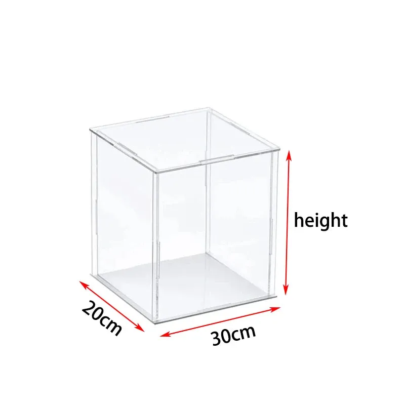 Clear Acrylic Display Case Organizer Protection Showcase Box for Figures Toys & Collectibles