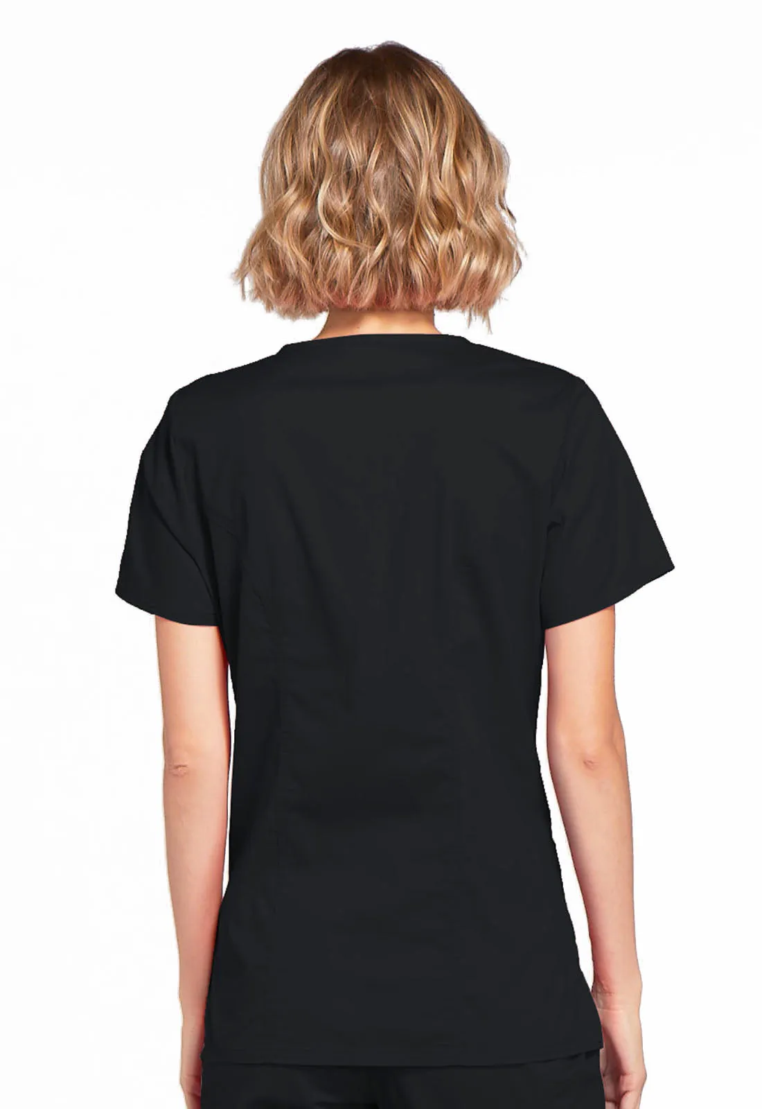 Core Stretch 4728 Mock Wrap Top Black