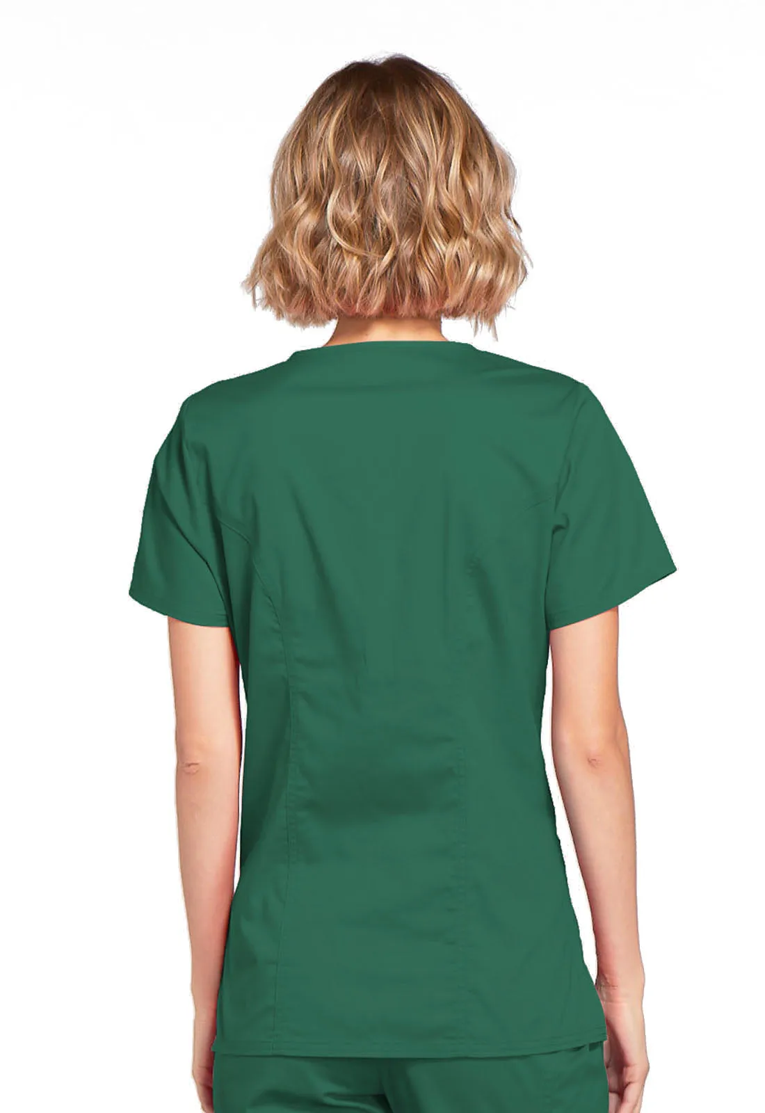 Core Stretch 4728 Mock Wrap Top Hunter Green