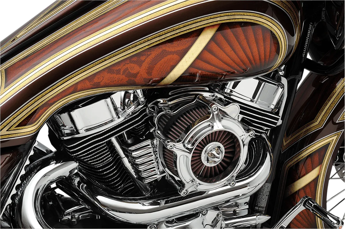 Covingtons C1282-C Finned Panhead-Style Valve Covers - Chrome