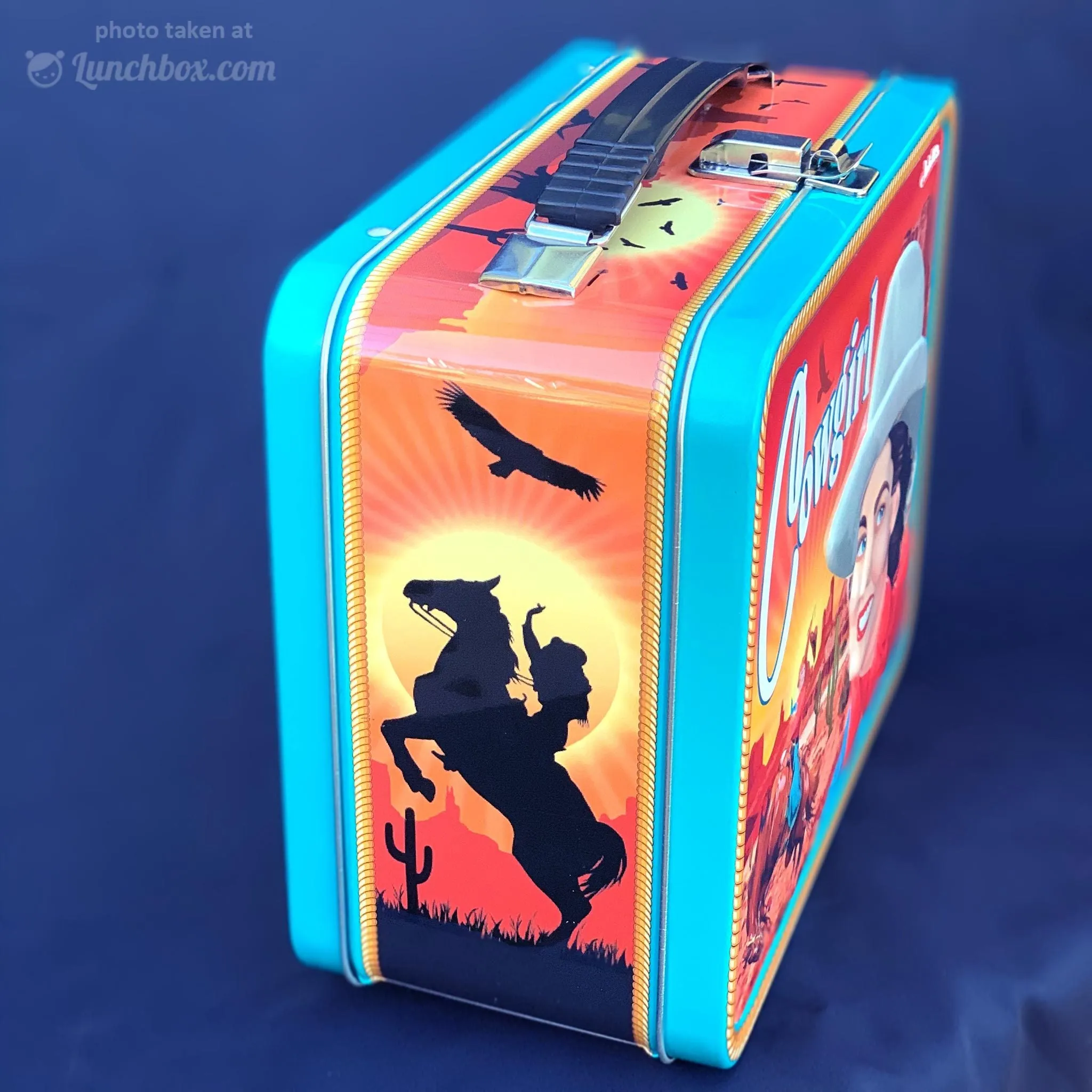 Cowgirl Metal Lunch Box
