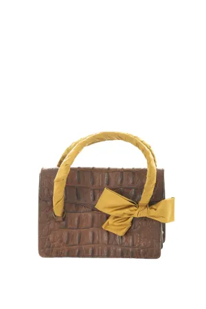 Croc Bag with Bow