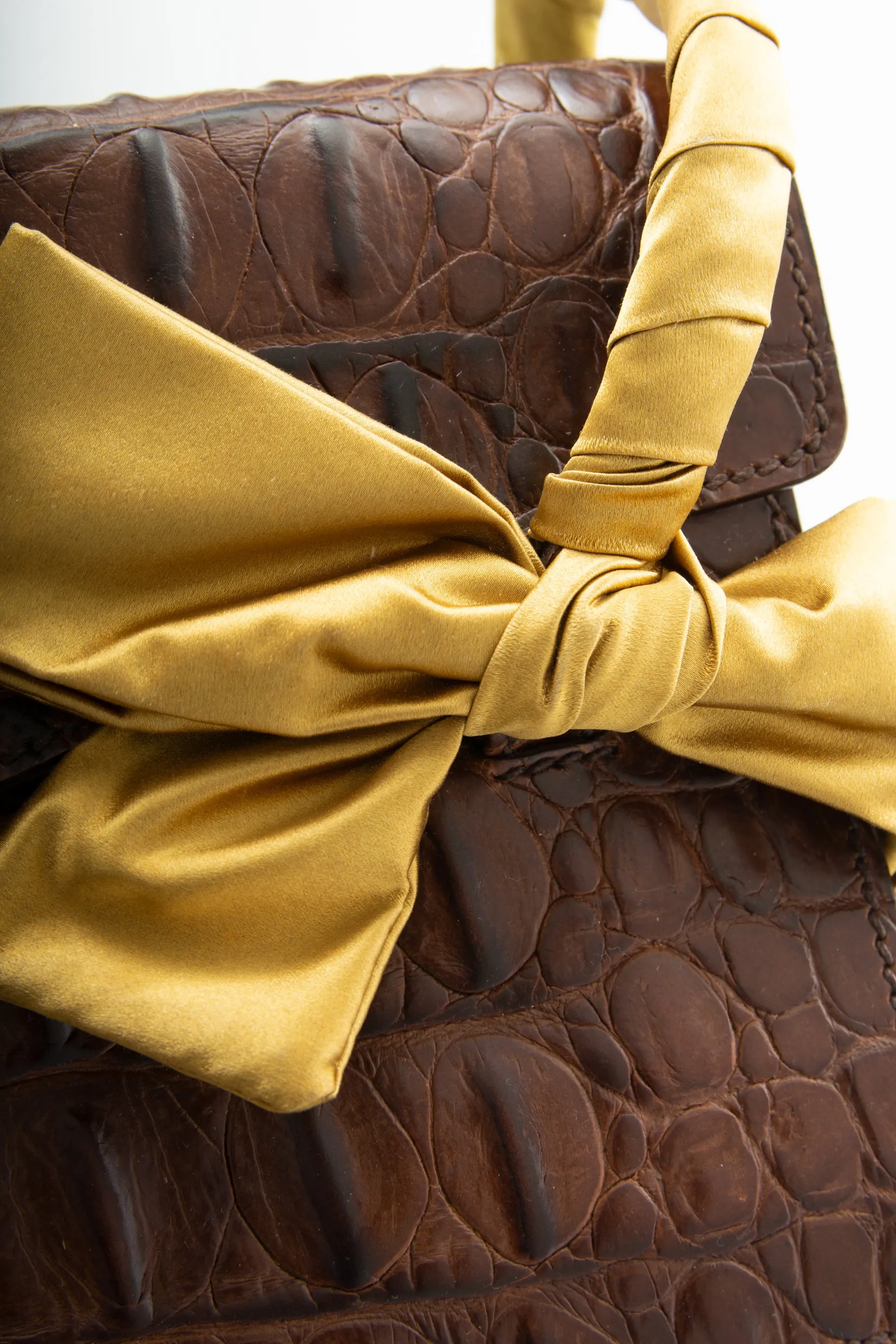 Croc Bag with Bow