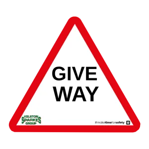 Custom 750mm Triangle Road Sign