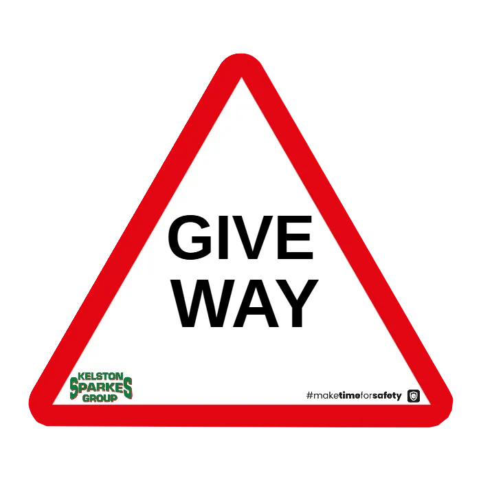 Custom 750mm Triangle Road Sign