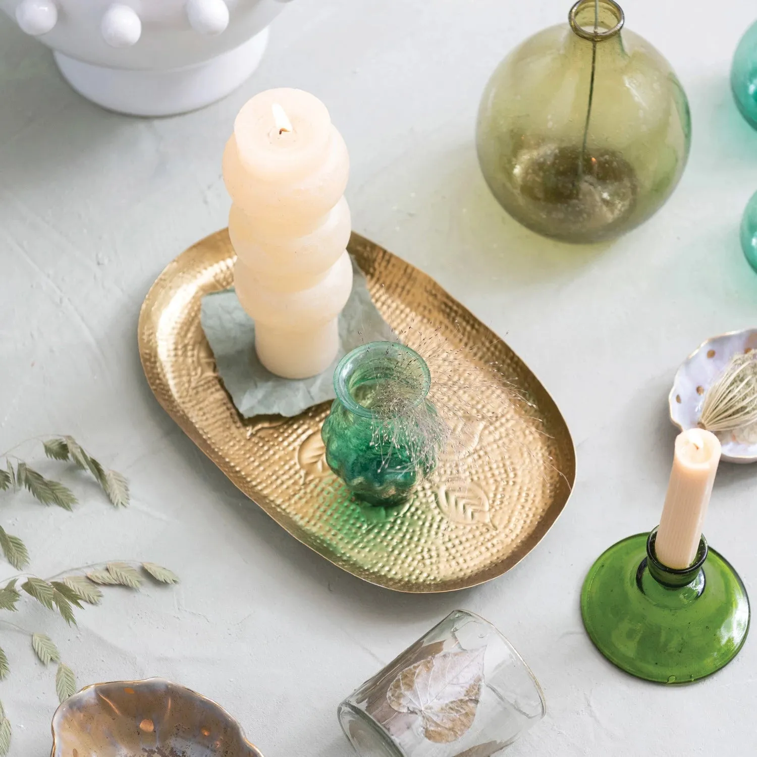 Decorative Debossed Metal Tray