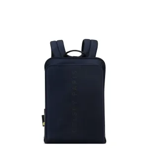 Delsey Arche 2 Compartment Backpack Laptop Protection 15.6 inch Navy Blue - 00120061002