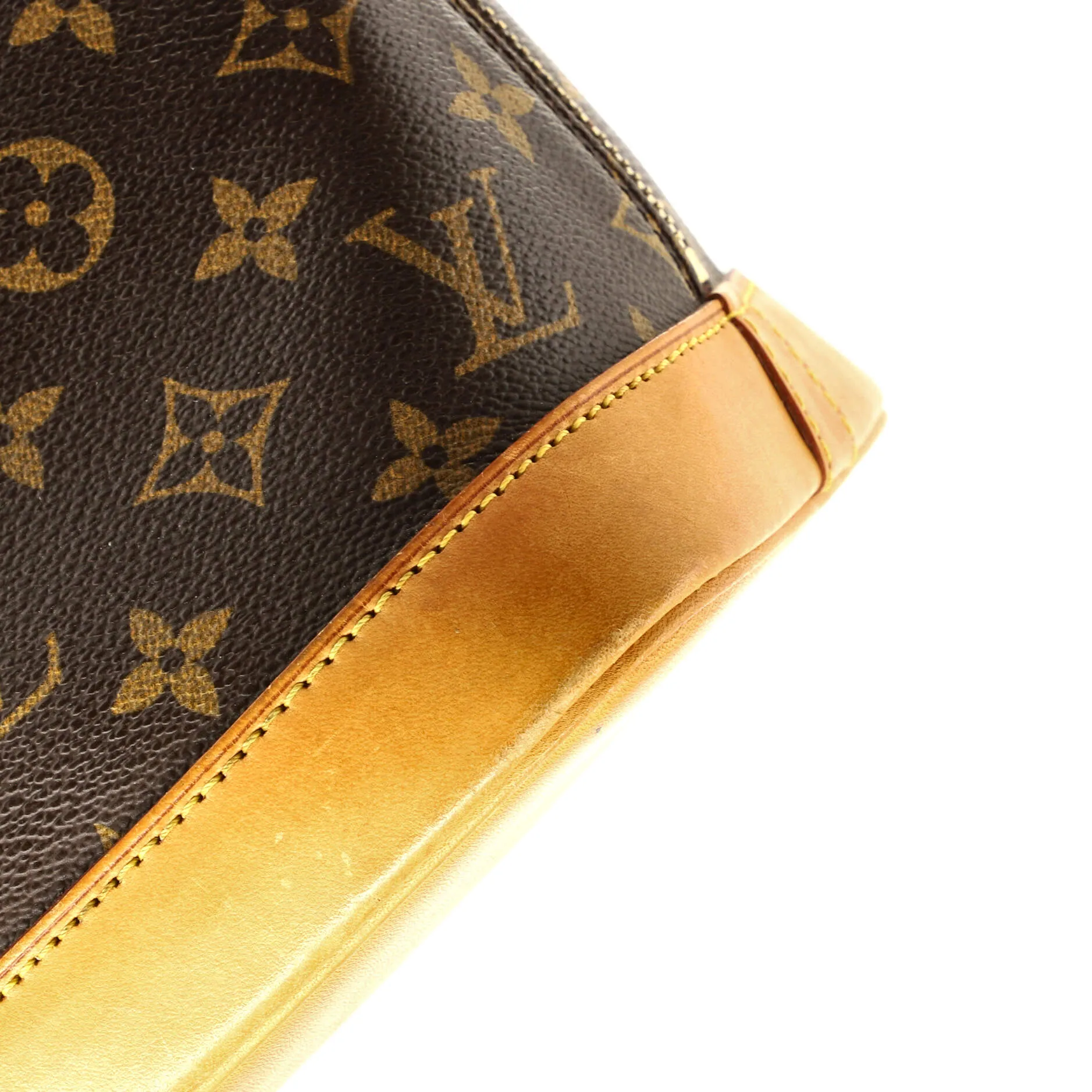 Designer Alma Handbag Monogram Canvas PM