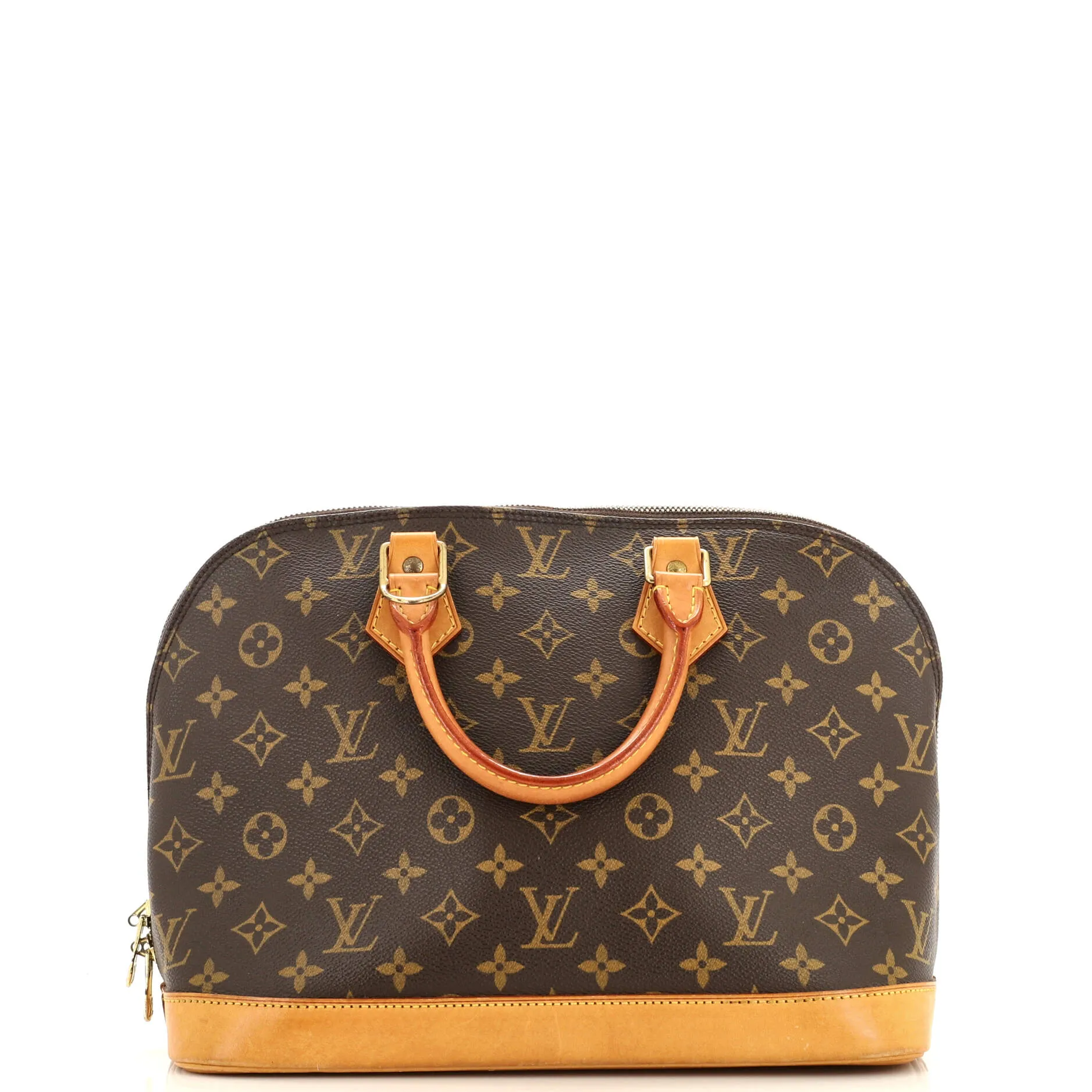 Designer Alma Handbag Monogram Canvas PM