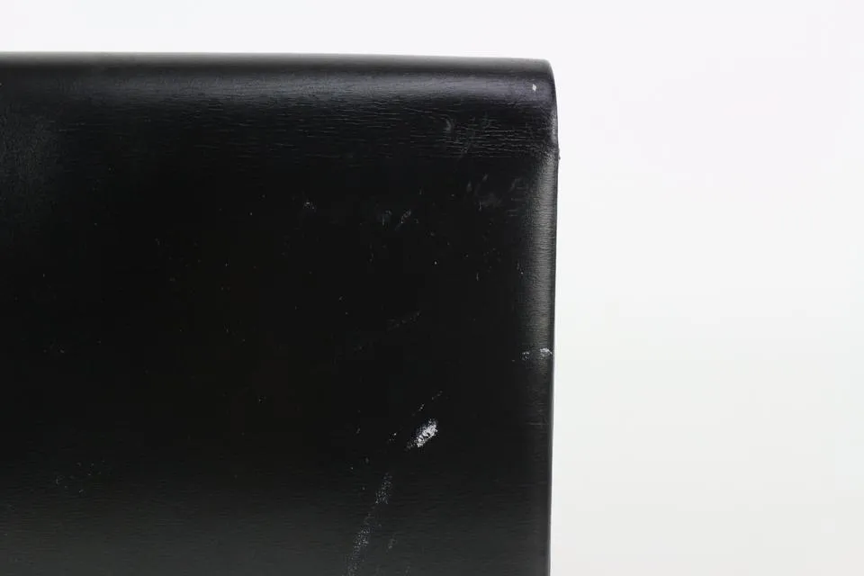 Dior Black Box Calf Leather Flap Chain Bag 827da9