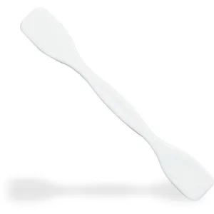 Dual Ended Plastic Spatula - White - 4" Long / 100 per Bag X 10 Bags = 1,000 Spatulas