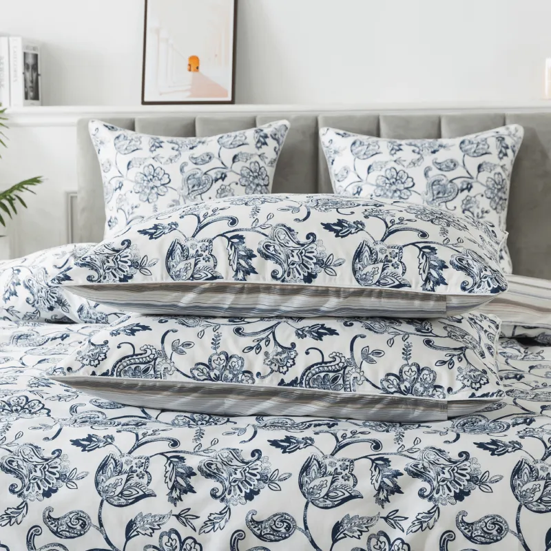 Duvet Cover Set-Bohemian Damask Paisley