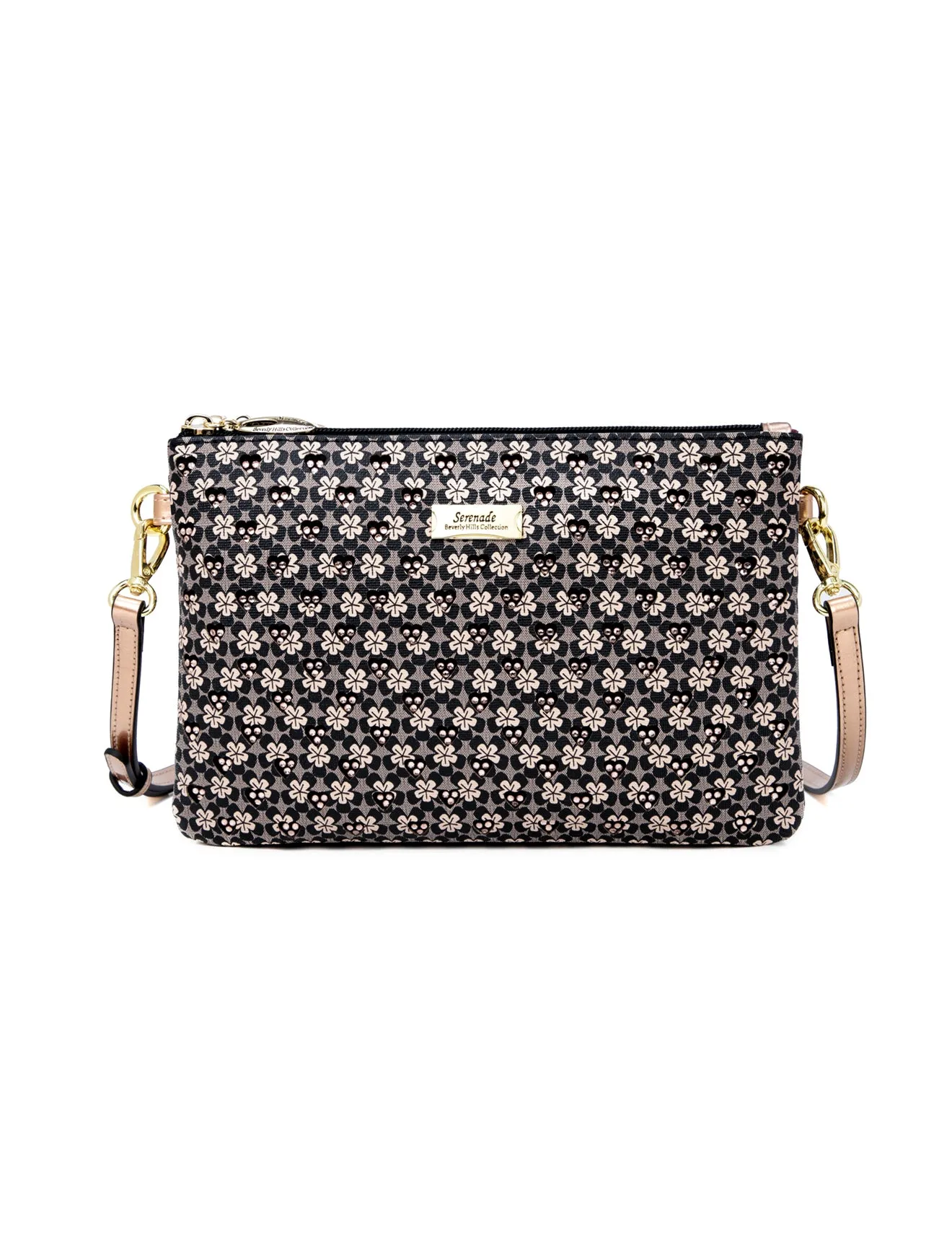 DYLAN VEGAN CROSS BODY BAG- CP17-1010-BLK
