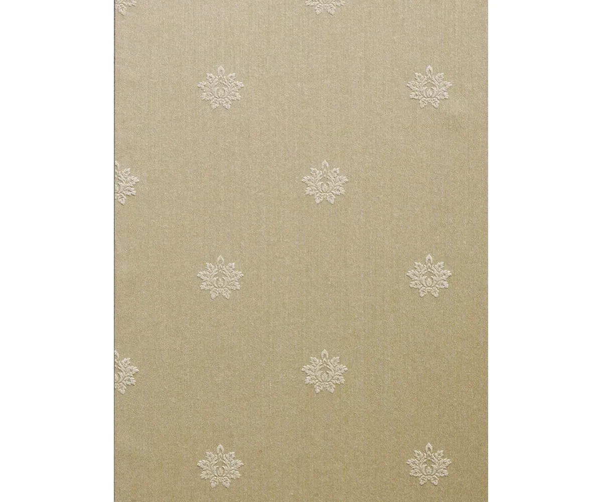 Embossed Floral Prints Brown 266552 Wallpaper
