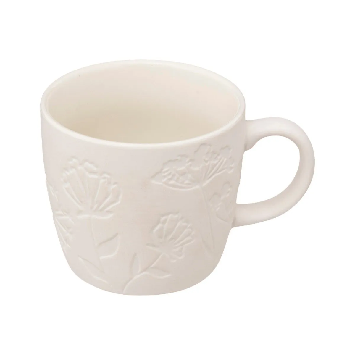 Embossed Flower Mug