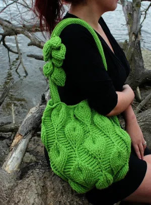 Embossed Leaves Purse Crochet Pattern - PF