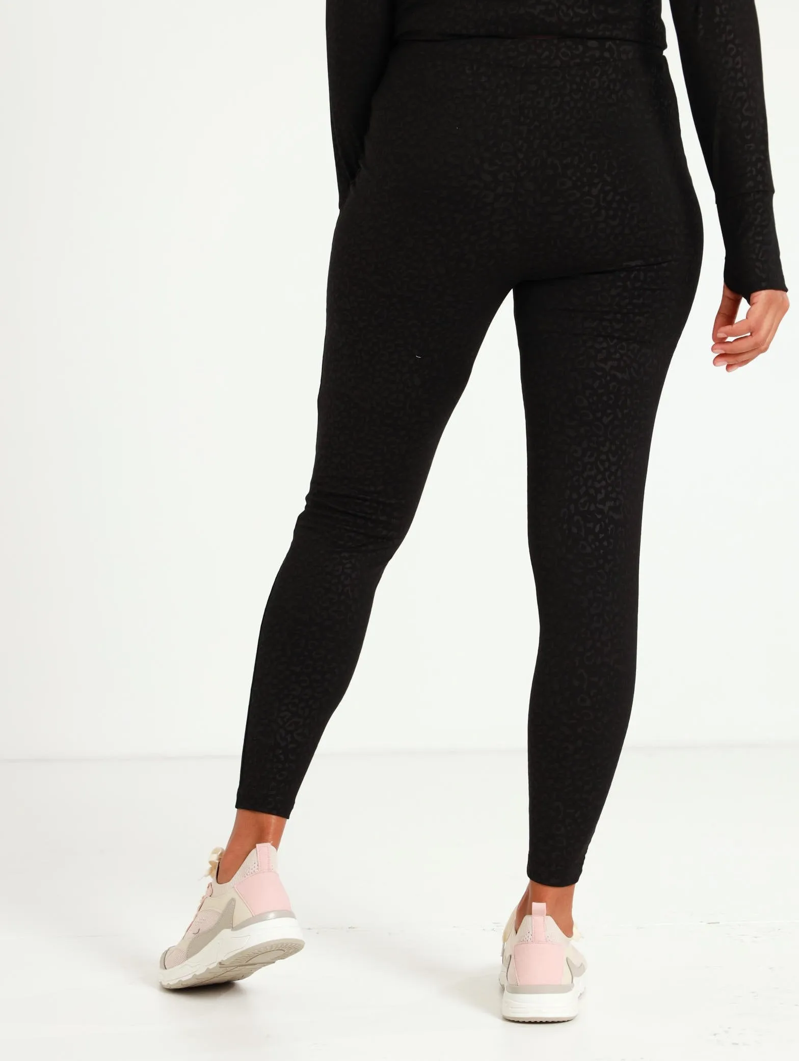 Embossed Legging - Black