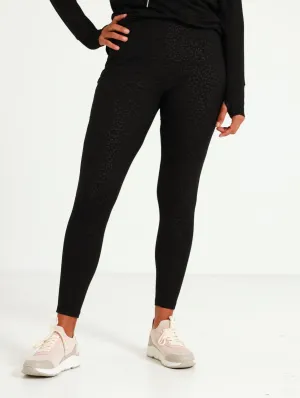 Embossed Legging - Black
