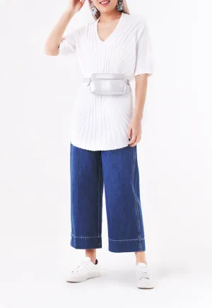 Embossed Pattern Knit Top