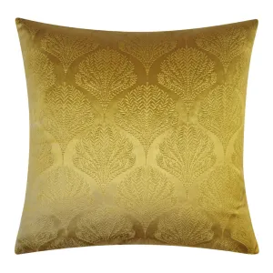 Embossed Velvet Fan Decorative Pillow Edie@Home Color: Gold
