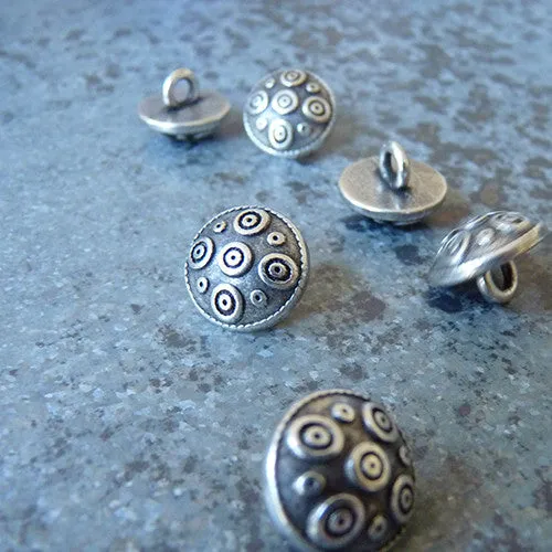 Ethnic Silver Button