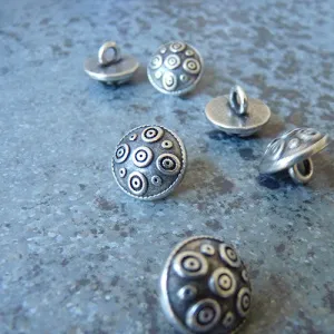 Ethnic Silver Button