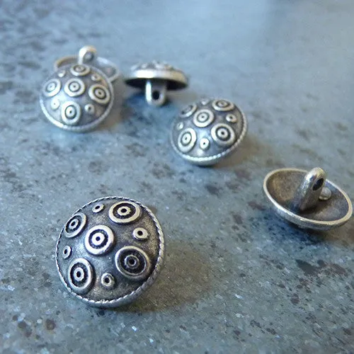 Ethnic Silver Button