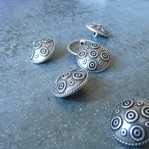 Ethnic Silver Button