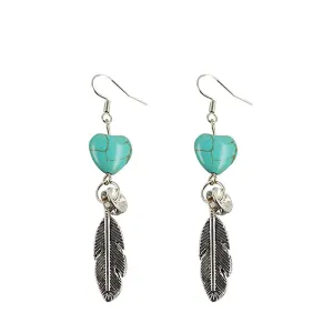 Ethnic Style Turquoise Earrings