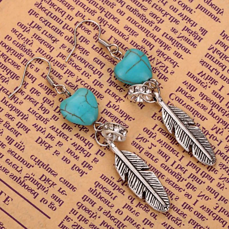 Ethnic Style Turquoise Earrings