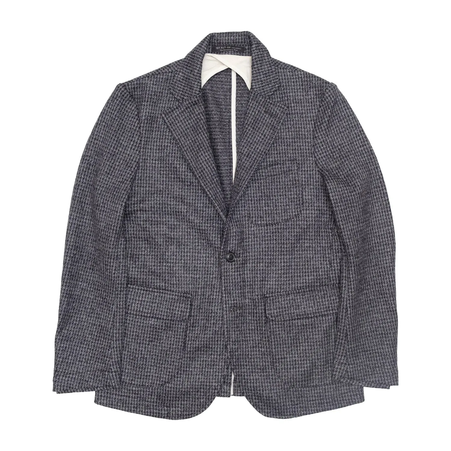 Evans Blazer in  Black and Grey Pied de Poule