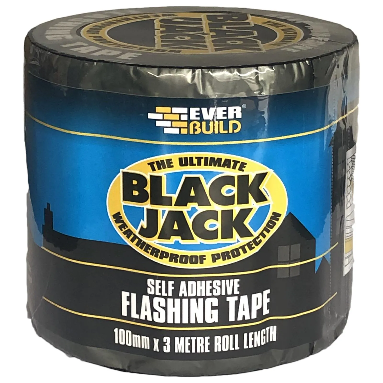 EverBuild Black Jack Self Adhesive Flashing Tape Lead Look Finish 3m Roof Repair
