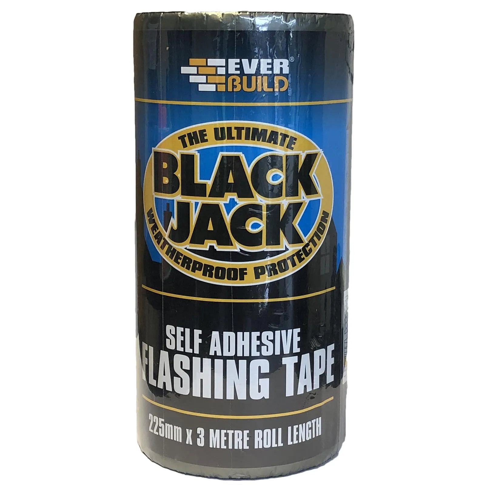 EverBuild Black Jack Self Adhesive Flashing Tape Lead Look Finish 3m Roof Repair