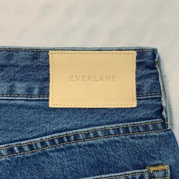 Everlane The Curvy 90's Cheeky Straight Button Fly Jeans Women's Sz 30 Ankle