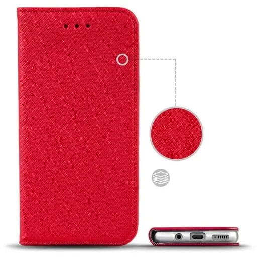 Flip Cover - Magnetyczne Etui Książkowe - Samsung Galaxy S24  - Czerwony