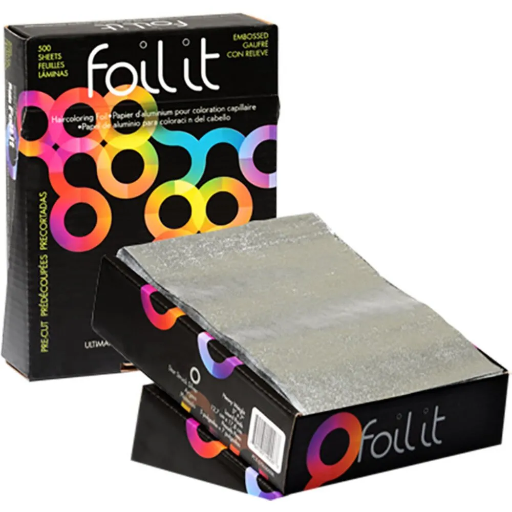 Framar 5"x7" Pre Cut Embossed Foil It Sheets - Heavy Silver / 500 Sheets