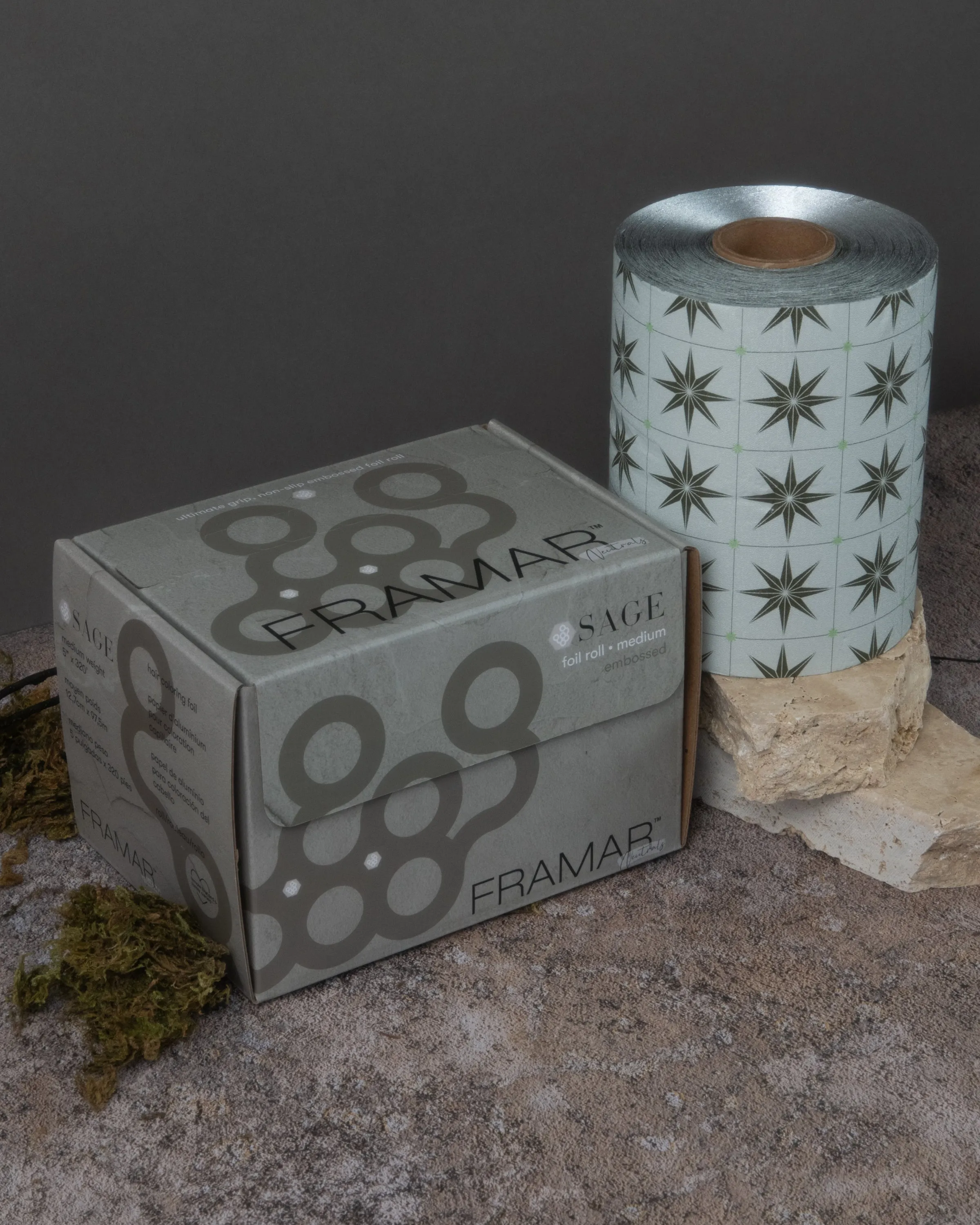 Framar Neutrals Sage Embossed Roll Foil 97.5m (320ft) - Limited Edition