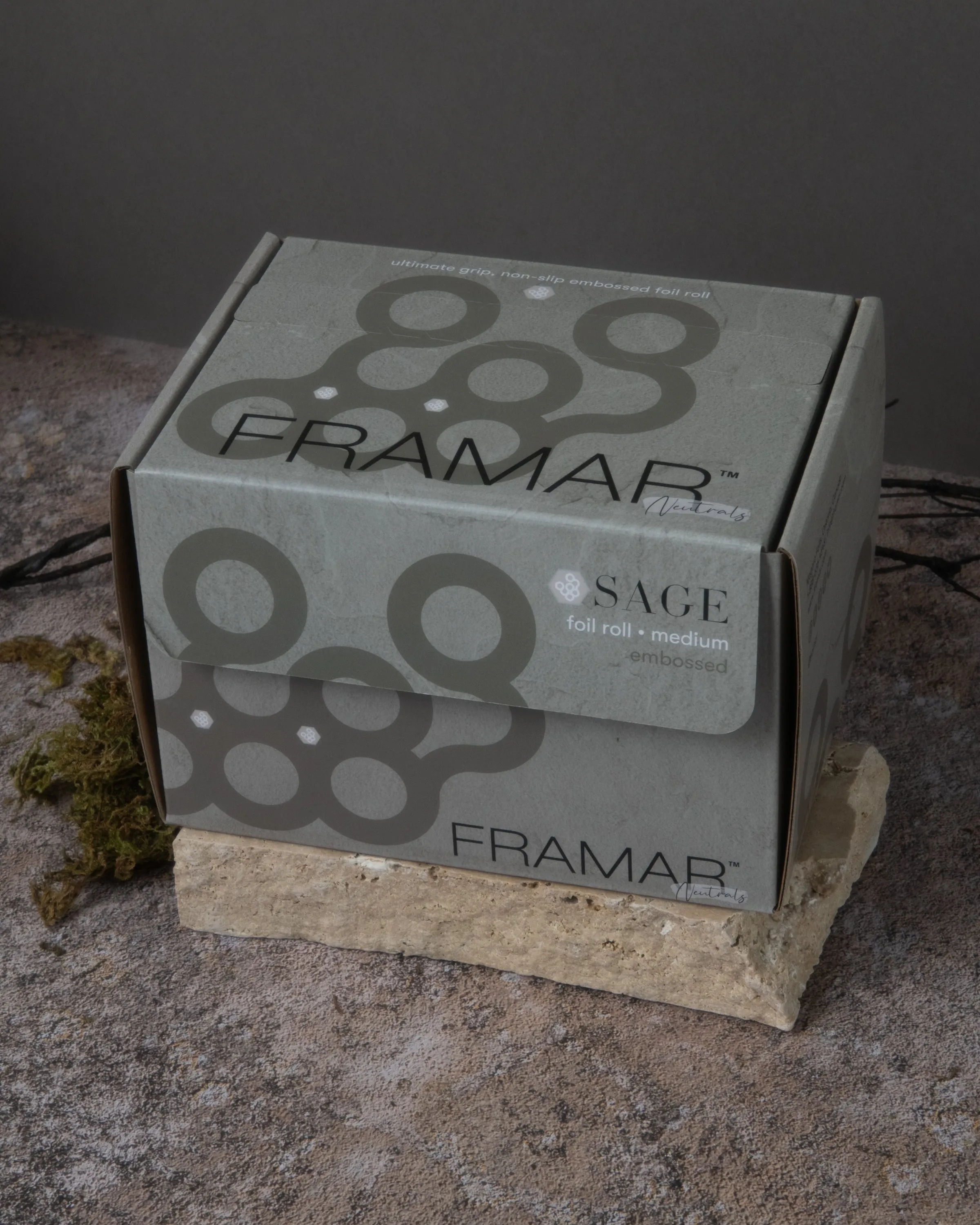 Framar Neutrals Sage Embossed Roll Foil 97.5m (320ft) - Limited Edition