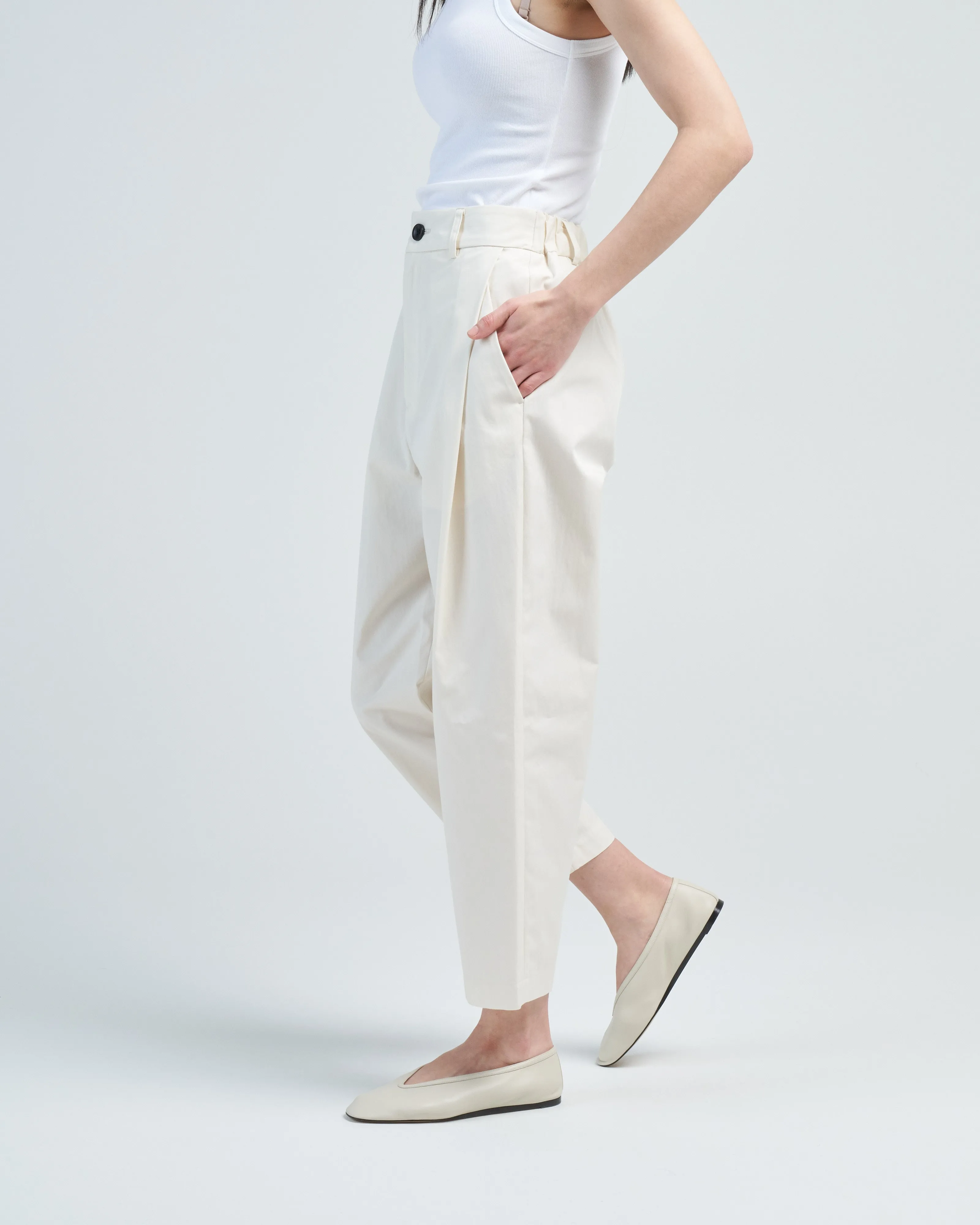 gabardine pants w/ side pocket