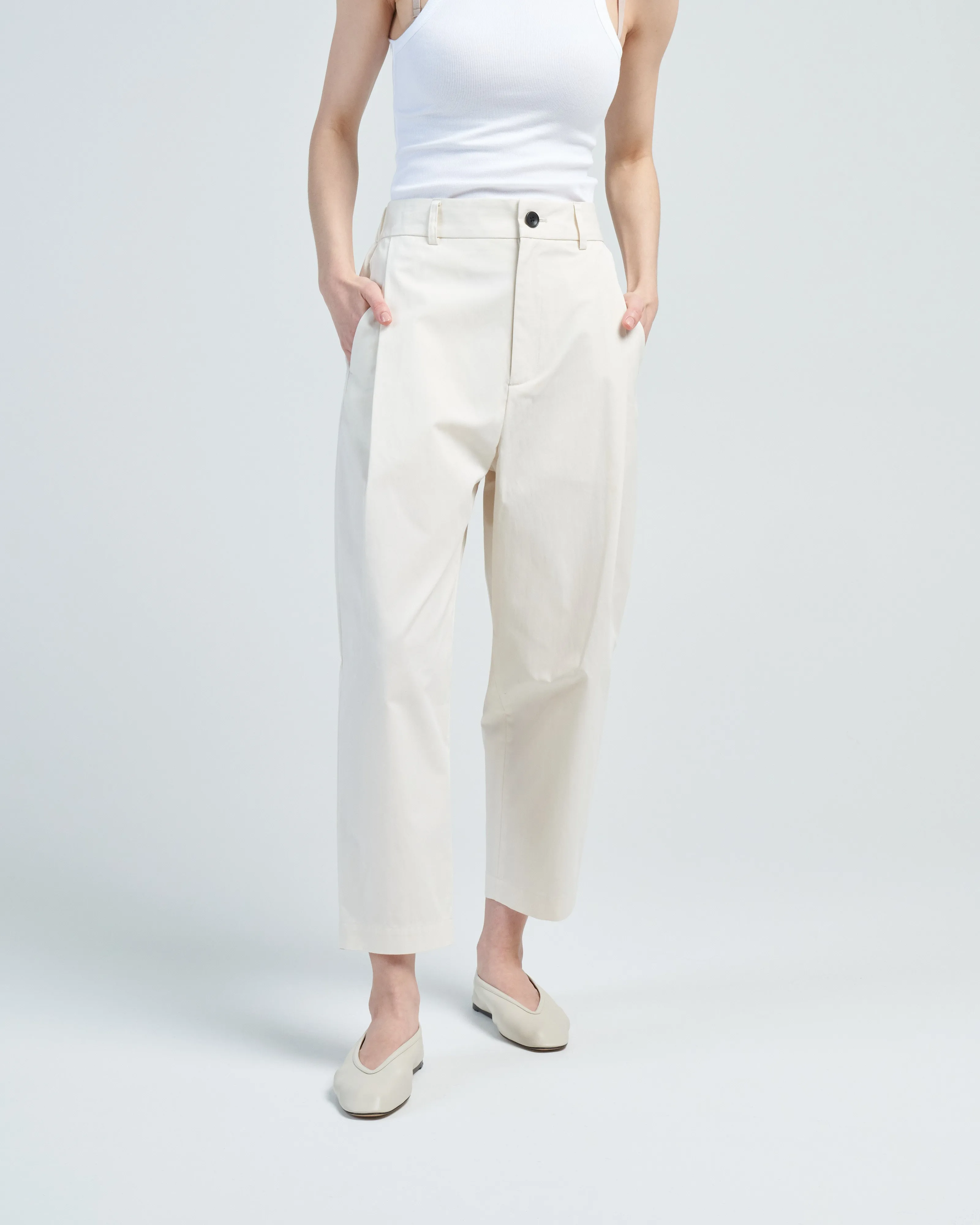 gabardine pants w/ side pocket
