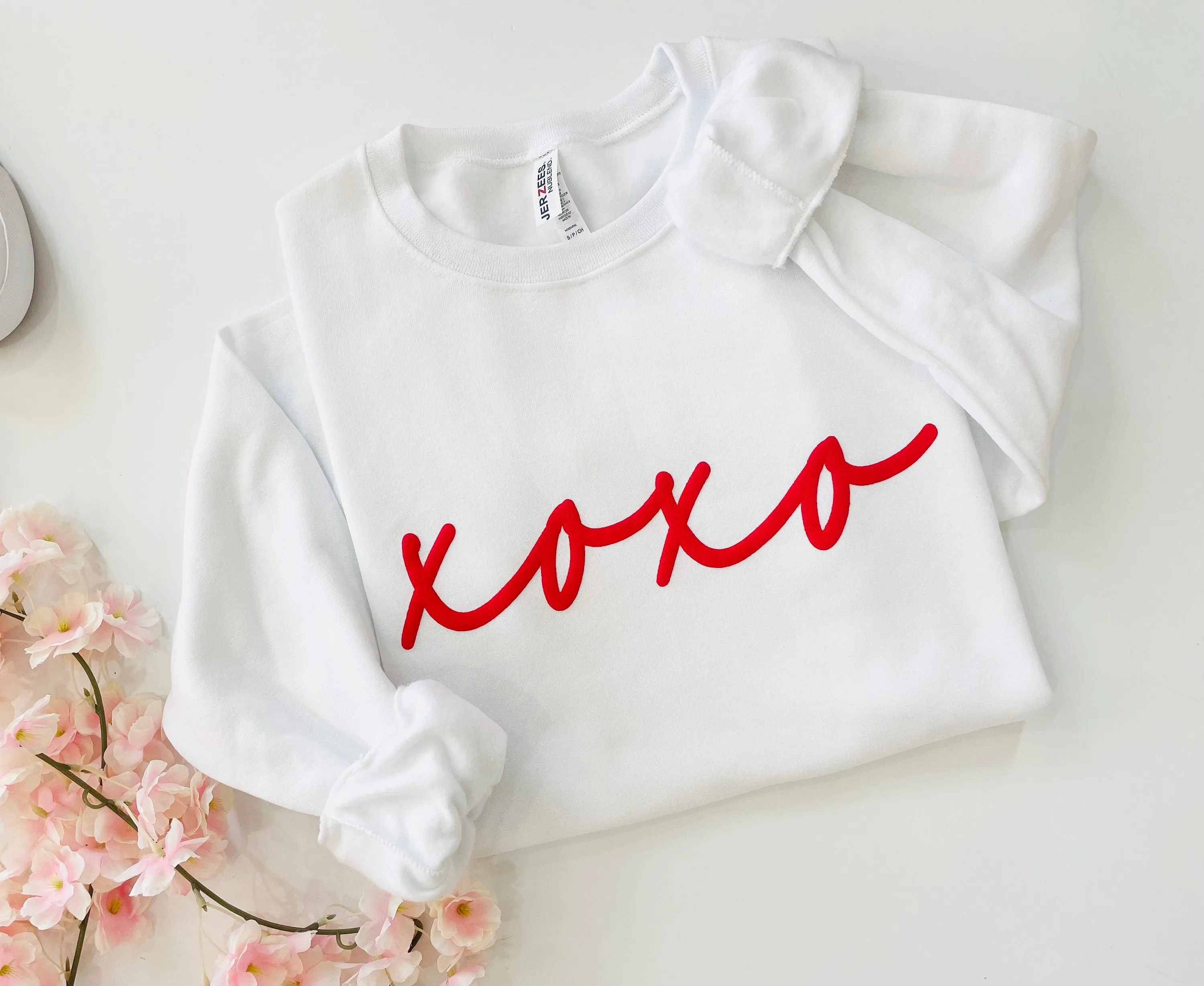 Galentines Day XOXO Embossed Sweatshirt